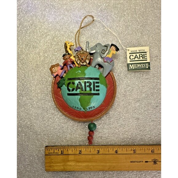 Midwest Cannon Falls CARE 1995 Christmas Ornament 50th Anniversary NEW WITH TAGS - Picture 4 of 6